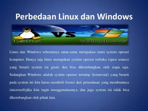 perbedaan linux dan windows